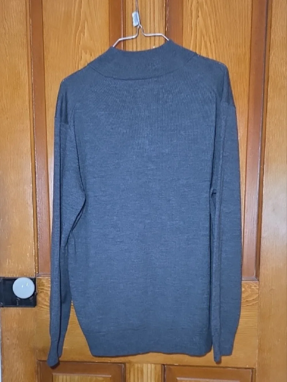 UNTUCKit Men's Charcoal Gray Quarter-Zip Sweater